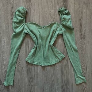 Shein green top